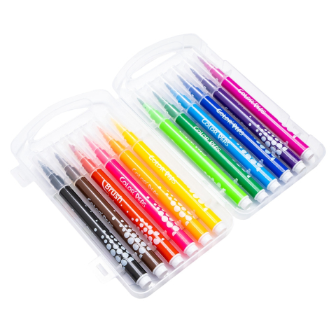 Carioca varf tip pensula 12 buc/set Nebo [2]