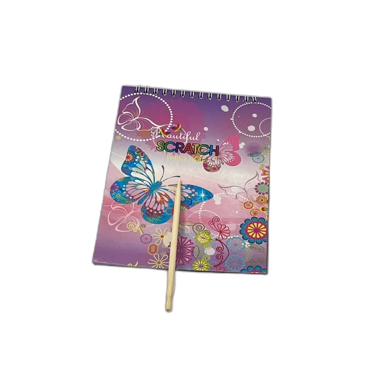 Artă și creativitate - Caiet de desen razuibil cu spirala format A5 8 foi modele diferite