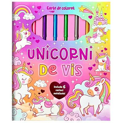 Cărți de colorat - Carte de colorat. Unicorni de vis