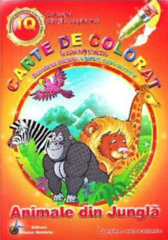 Cărți - Animale din jungla – Carte de colorat