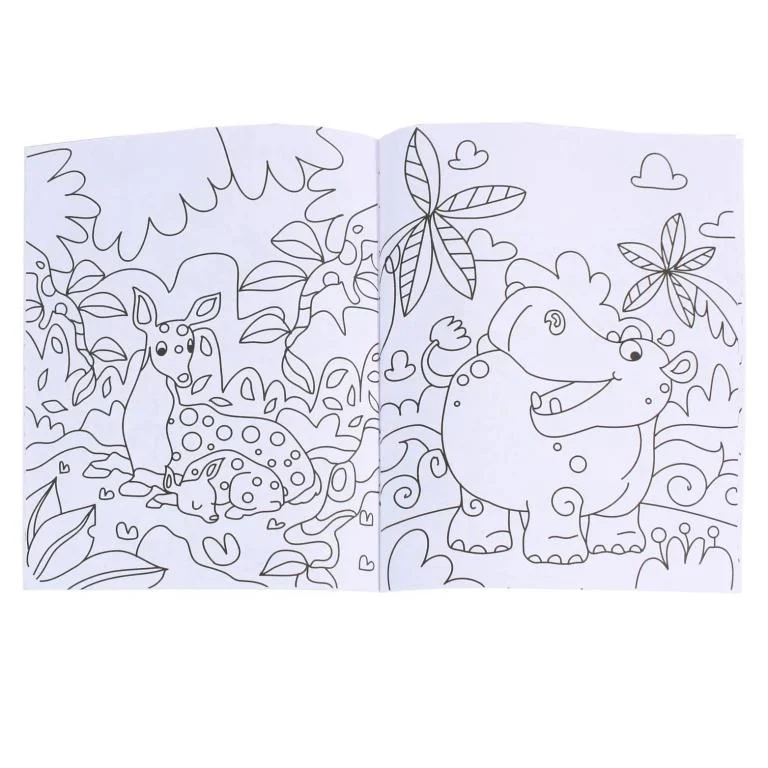 Carte de colorat Animale Fantasice 4 + autocolante [1]