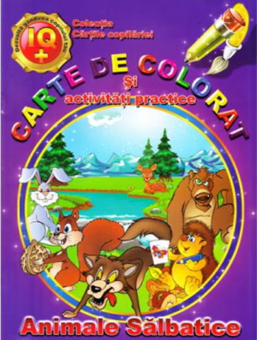Cărți - Animale salbatice – Carte de colorat