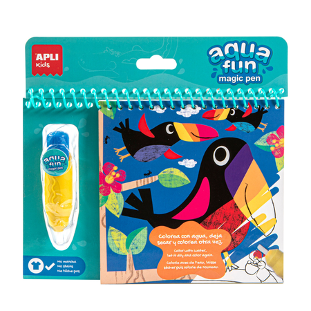 Cărți - Carte de colorat Aqua Fun Magic Jungle 3 ani+ Apli Kids