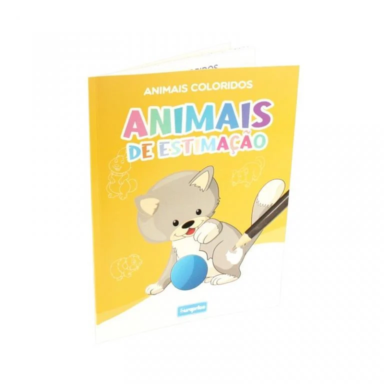 Cărți - Carte de colorat Colorful Animals - Animale de companie