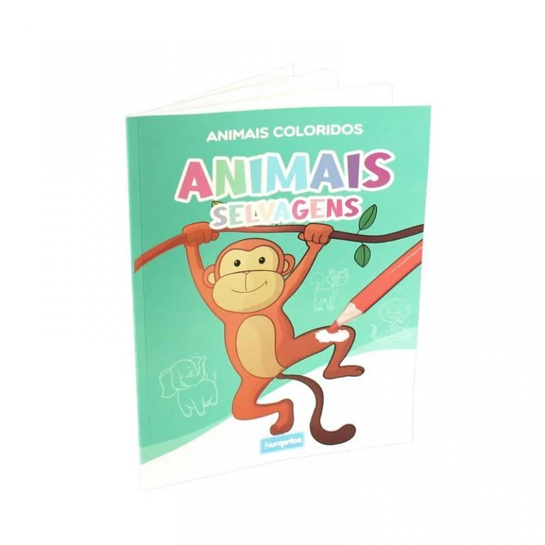 Cărți - Carte de colorat Colorful Animals - Animale Salbatice