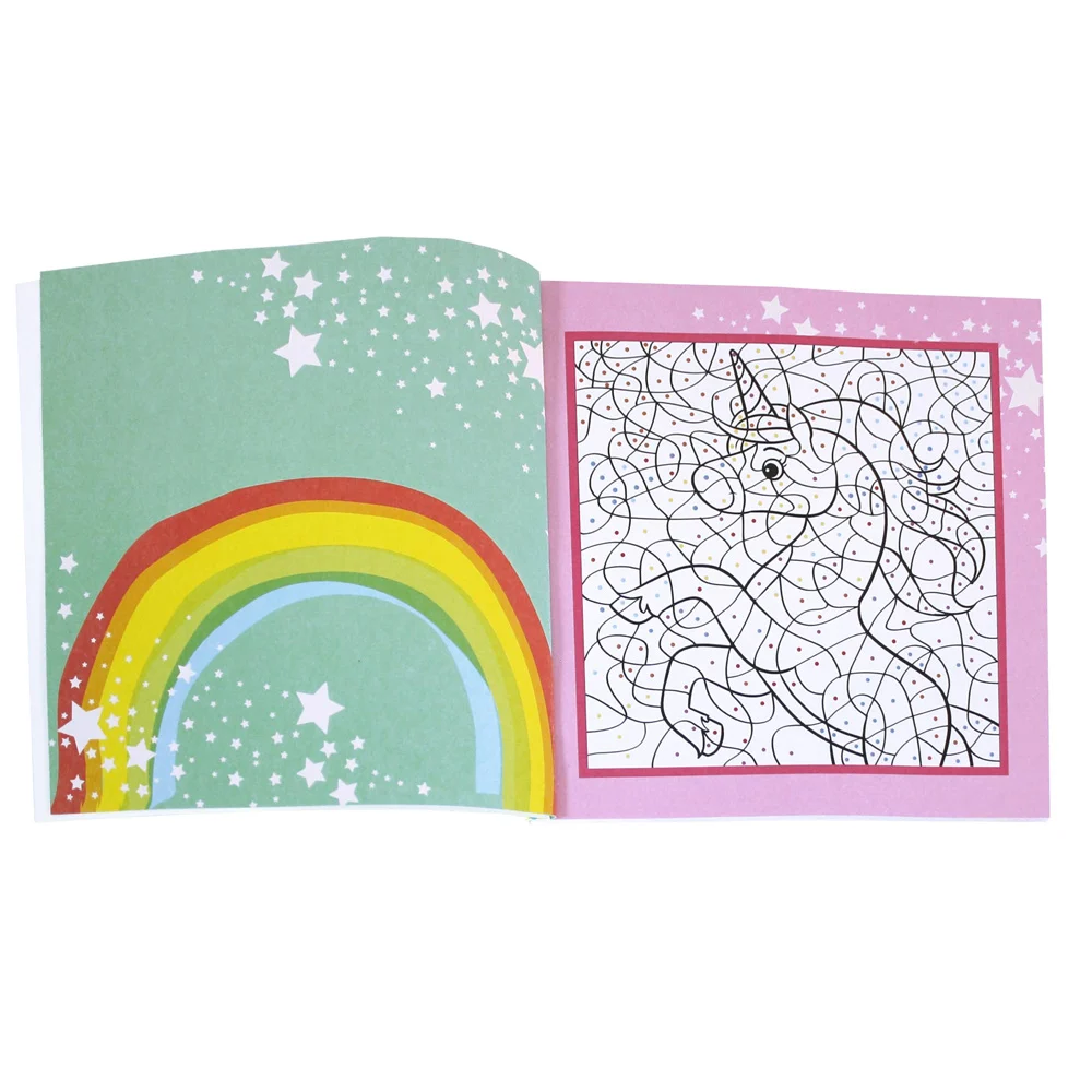 Carte de colorat Colorful Spots Unicorni [1]