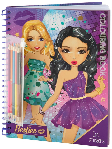 Cărți pentru copii - Carte de colorat Moxy Besties A4 30 foi cu 5 creioane incluse