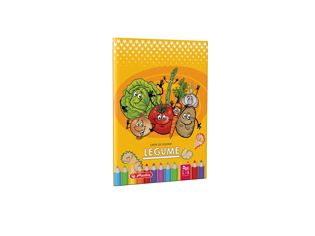 Cărți de colorat - Carte de colorat A4 16 pagini Legume