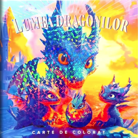 Cărți - Lumea Dragonilor - Carte de colorat