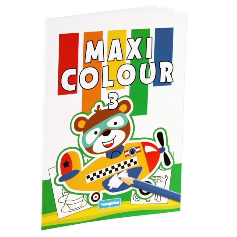 Cărți pentru copii - Carte de colorat Maxi Colour 3