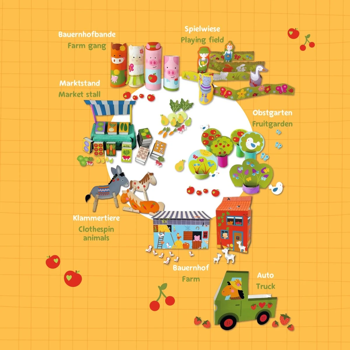 Carte pentru activitati creative cu stickere motiv Farm A4 32 file [4]