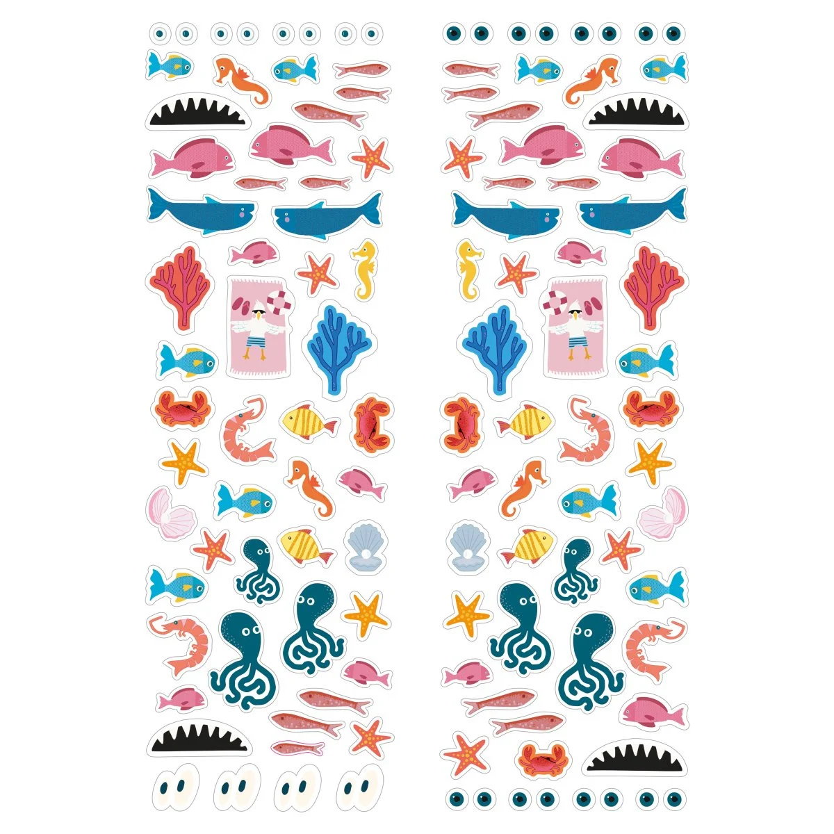 Carte pentru activitati creative cu stickere motiv Sea World A4 32 file [2]