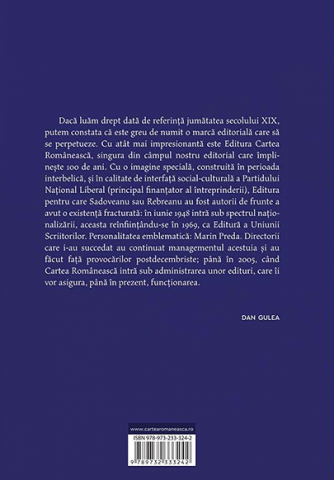 Cartea Romaneasca 100. Un simbol al culturii romanesti – Dan Gulea [1]
