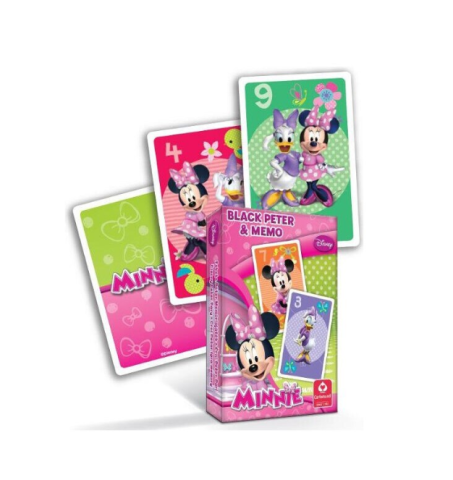Jucării și jocuri - Set joc de societate carti Minnie Black Peter & Memo Cartamundi