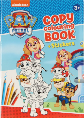 Cărți de colorat - Carticica craft Coloreaza dupa numere cu stickere Paw Patrol Toi-Toys