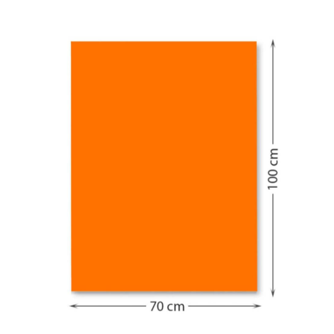 Noutăți Librăria Compas - Carton color 220 g/mp 70 x 100 cm portocaliu FAVINI 1 coala