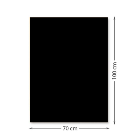 Rechizite școlare - Carton color 220gr/mp 70x100 negru FAVINI 1 coala