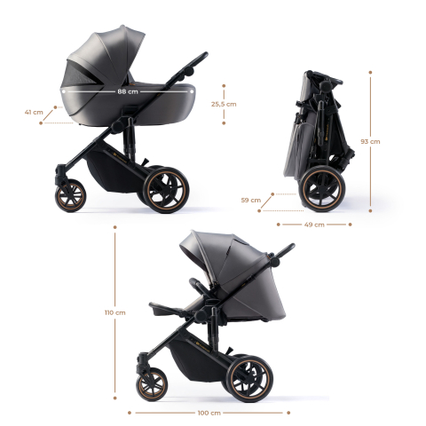 CARUCIOR 2 IN 1 KINDERKRAFT PRIME 2, SHADOW GREY [5]