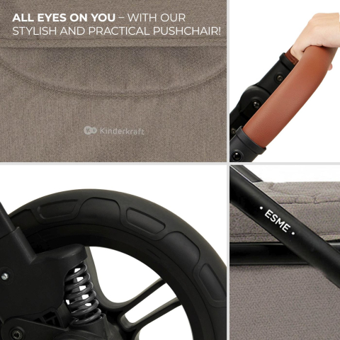 CARUCIOR KINDERKRAFT ESME PRO, 3 IN 1, SAND BEIGE [8]
