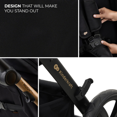 CARUCIOR MULTIFUNCTIONAL KINDERKRAFT MOOV 2 AIR 4IN1 PURE BLACK [3]