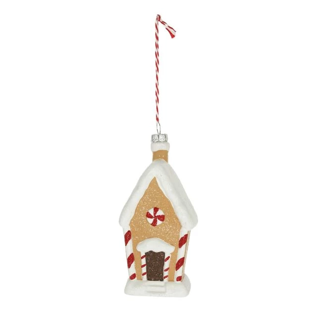 Noutăți Librăria Compas - Ornament casa turta dulce plastic 6.2x5.4x12.3 cm