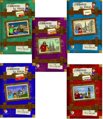 Cărți - Caseta Calatoriile lui Robin (5 carti) - Ken Si Angie Lake