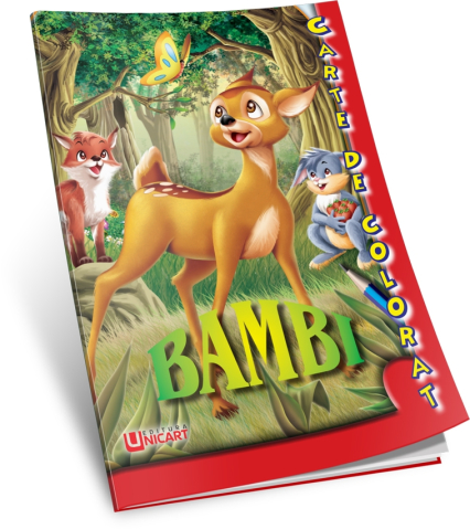 Noutăți Librăria Compas - Bambi carte de colorat A5