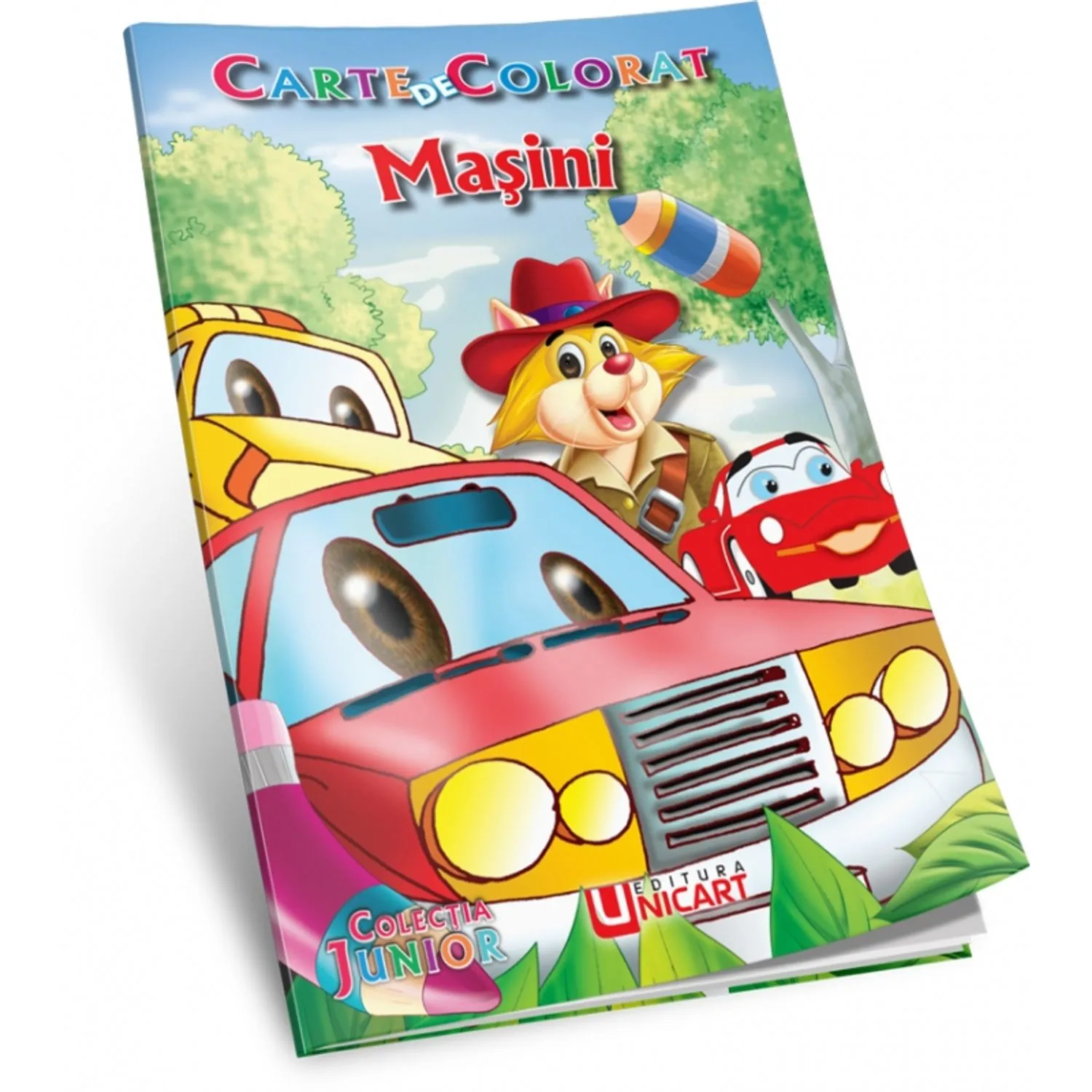 Cărți pentru copii - Carte de colorat Masini B5