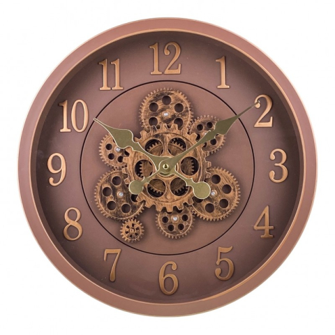 Ceasuri decorative - Ceas perete din plastic cu mecanisme 40 cm diverse culori