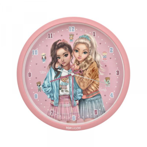 Ceas de perete Top Model roz fete [2]