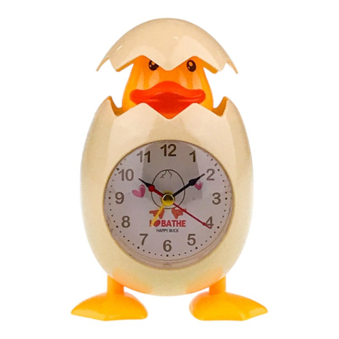 Ceasuri decorative - Ceas de masa din plastic ou cu pui 10x15 cm