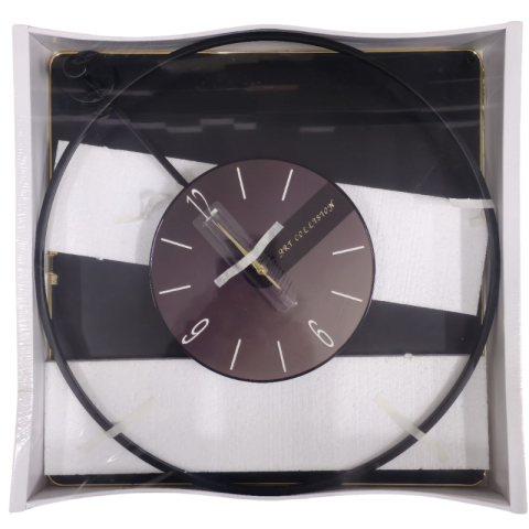 Ceasuri decorative - Ceas perete metal negru 50 - 57 cm