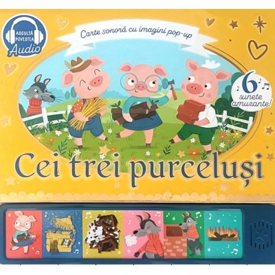 Cărți - Cei trei purcelusi Carte sonora