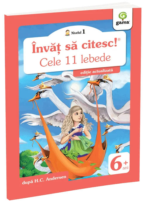Cărți - Cele unsprezece lebede. Invat sa citesc! Nivelul 1 - Hans Christian Andersen