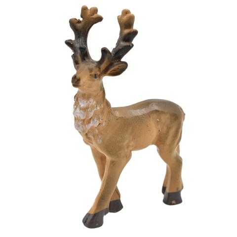Decorațiuni și articole de Crăciun - Cerb din rasina 6.3x3.3x9.8 cm maro