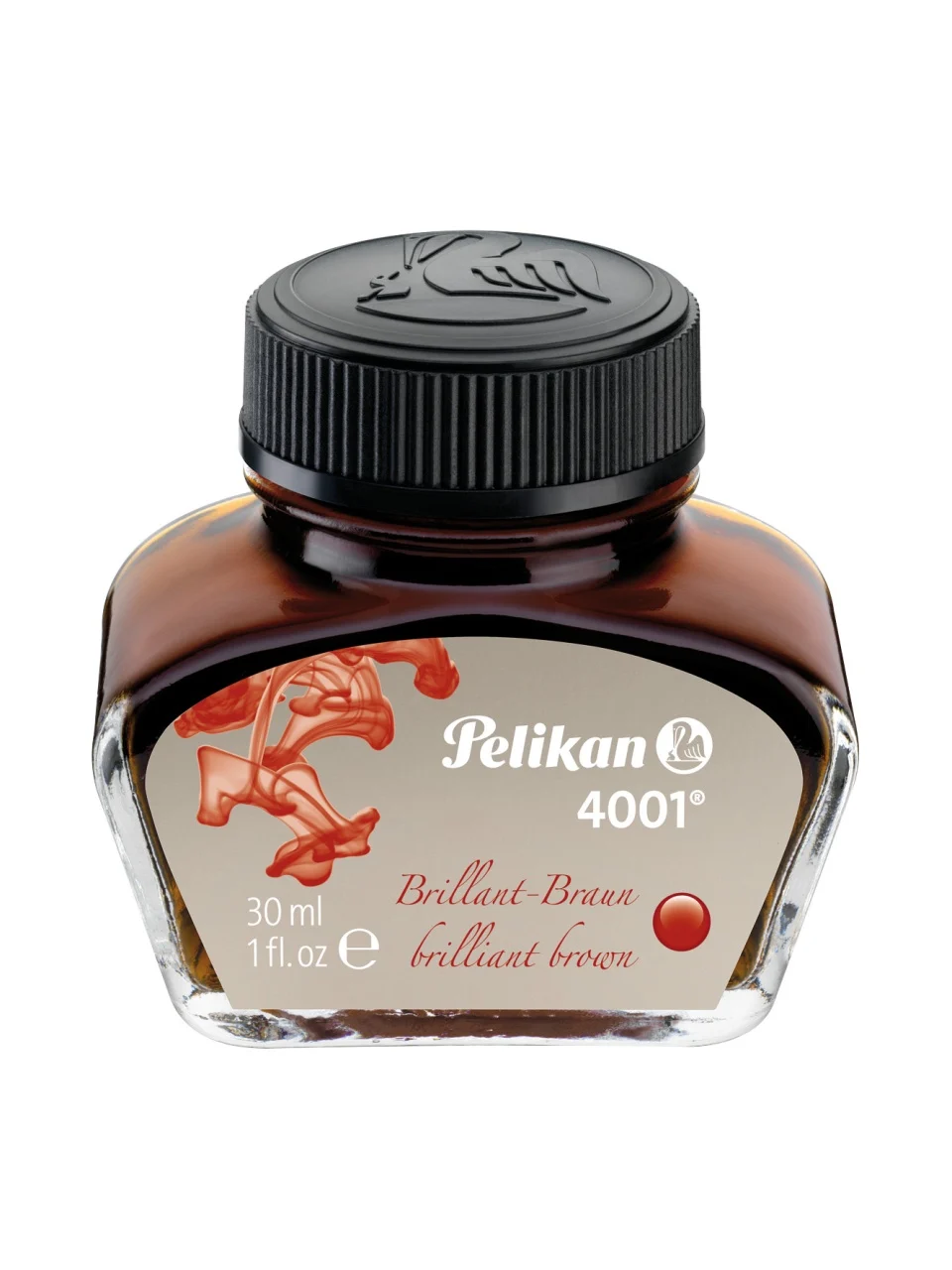 Scriere și corectare - Cerneala Pelikan 4001 maro lucios 30 ml