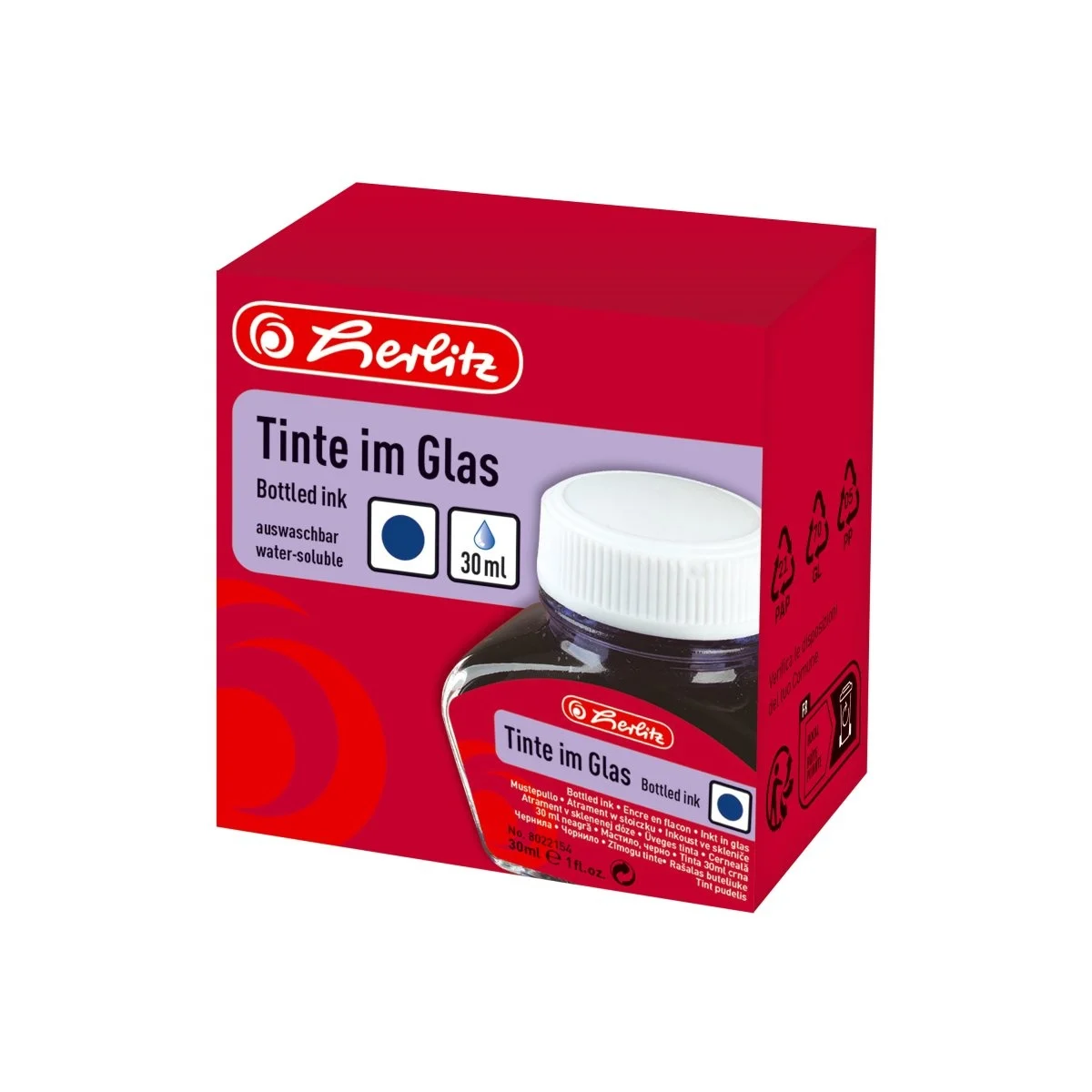 Cerneala albastra calimara 30 ml Herlitz [1]