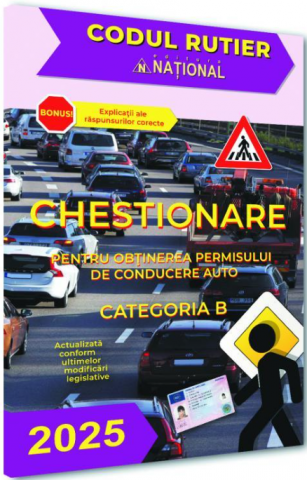 Gastronomie și hobby - Chestionare pentru obtinerea permisului de conducere auto. Categoria B - 2025