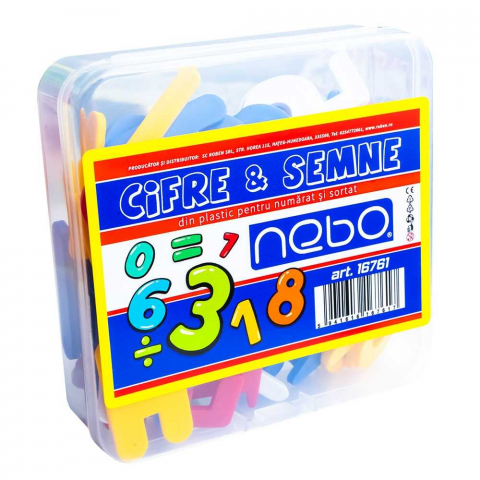 Cifre si semne din plastic 90/set Nebo [3]