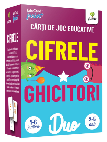 Cărți - DuoCard – Cifre. Ghicitori Carte de joc educativa