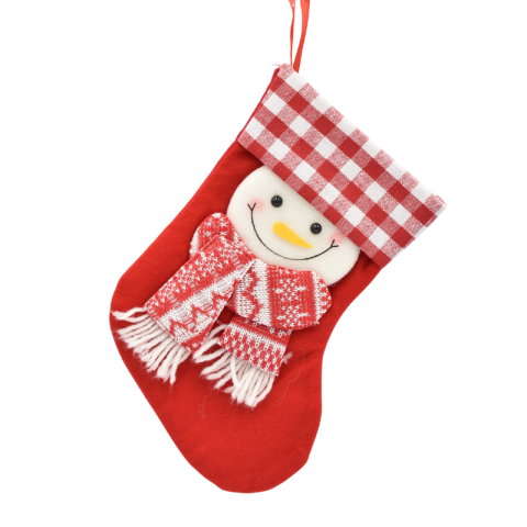Soseta decorativa Craciun 23x14 cm rosu diverse modele [1]