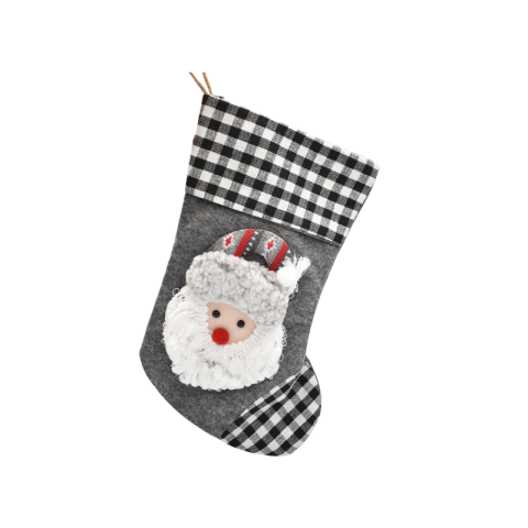 Ciorapel decorativ de Craciun 23x17 cm diferite culori [1]