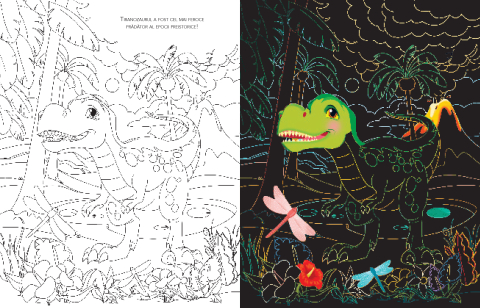 Citeste, razuieste si coloreaza. Dinozauri [2]