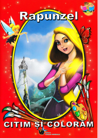 Cărți - Citim si coloram Rapunzel – Fratii Grimm