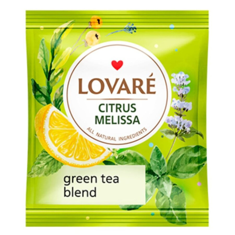 Amestec de ceai verde, plante, coaja de portocala, cu aroma de lamaie Citrus Melissa 24 plicuri x 1.5 g Lovare [3]