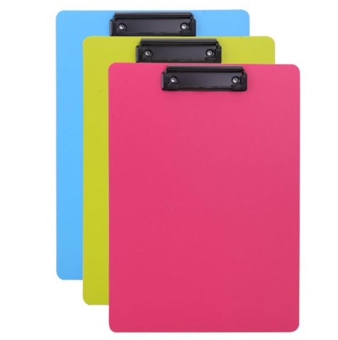 Birotică și accesorii birou - Clipboard simplu A4 culori neon Deli