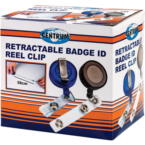 Clips plastic cu snur retractabil pentru ecuson Centrum [3]
