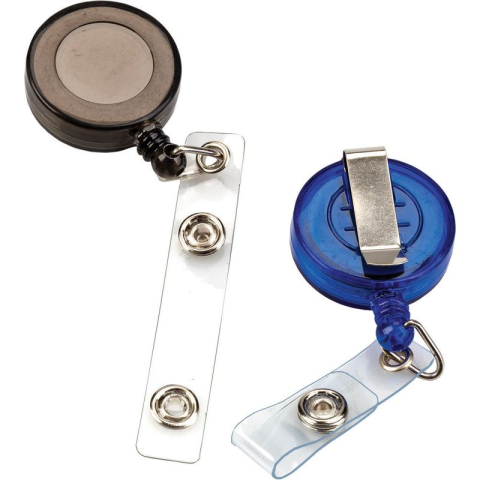 Instrumente și accesorii birou - Clips plastic cu snur retractabil pentru ecuson Centrum