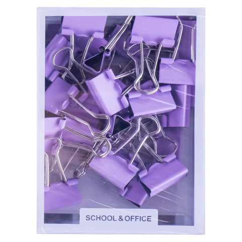 Clipsuri din metal 19 mm 25 buc /set culori pastel Bachang culori diferite [2]