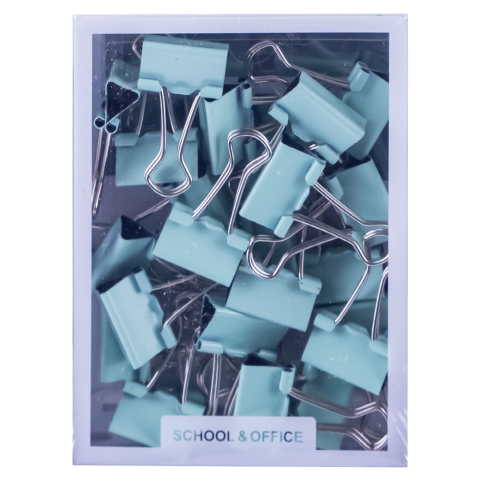 Clipsuri din metal 19 mm 25 buc /set culori pastel Bachang culori diferite [3]